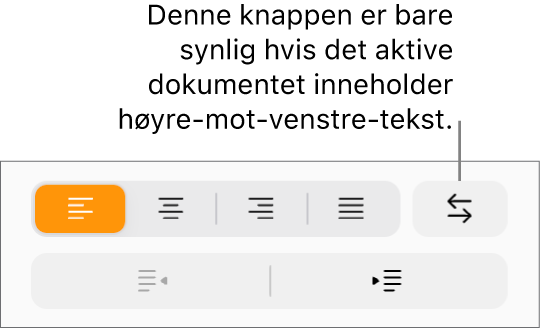Tekstretning-knappen i Format-sidepanelet.