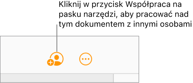 Przycisk Współpraca na pasku narzędzi.