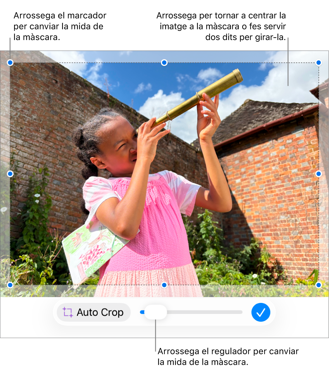 Regulador de la màscara a la part inferior de la foto.