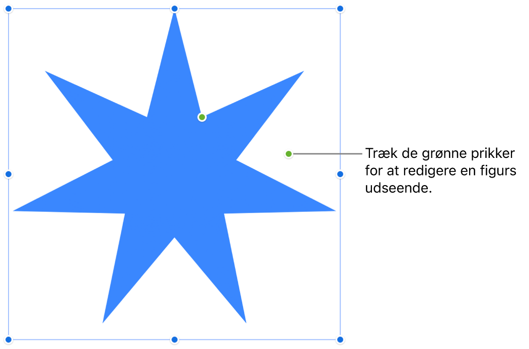 En figur med vælgehåndtag.