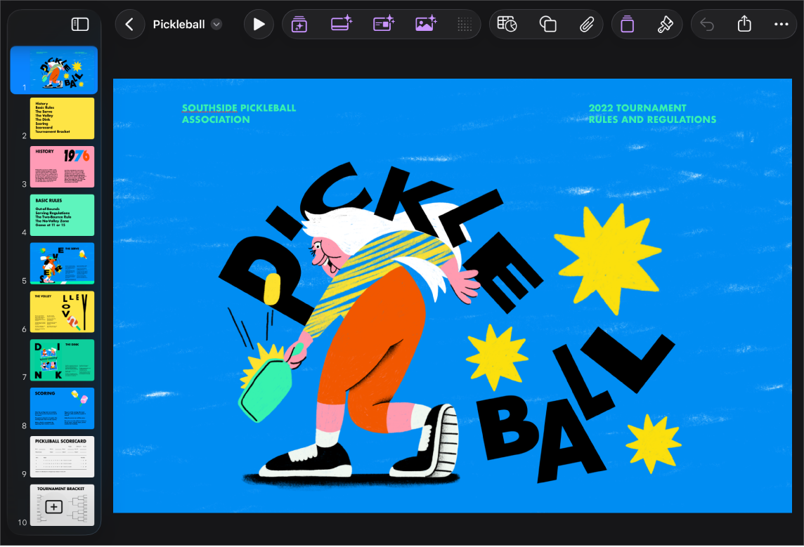 Vista de diapositiva.