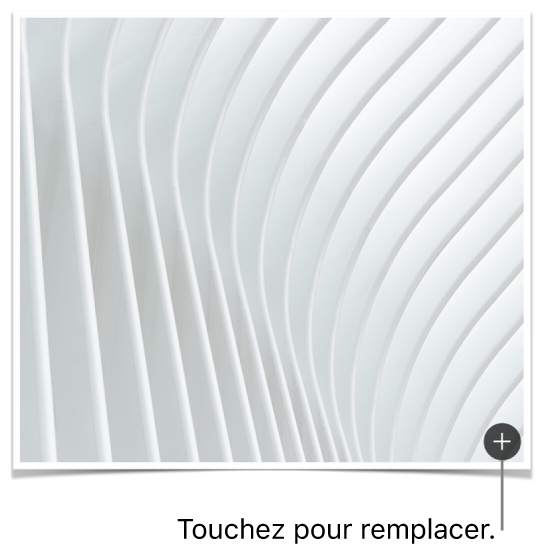Illustration du bouton Remplacer l’image.
