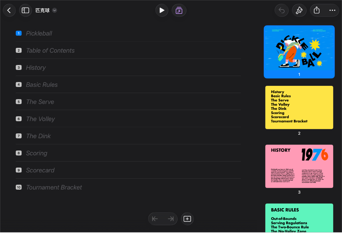 大綱顯示方式。