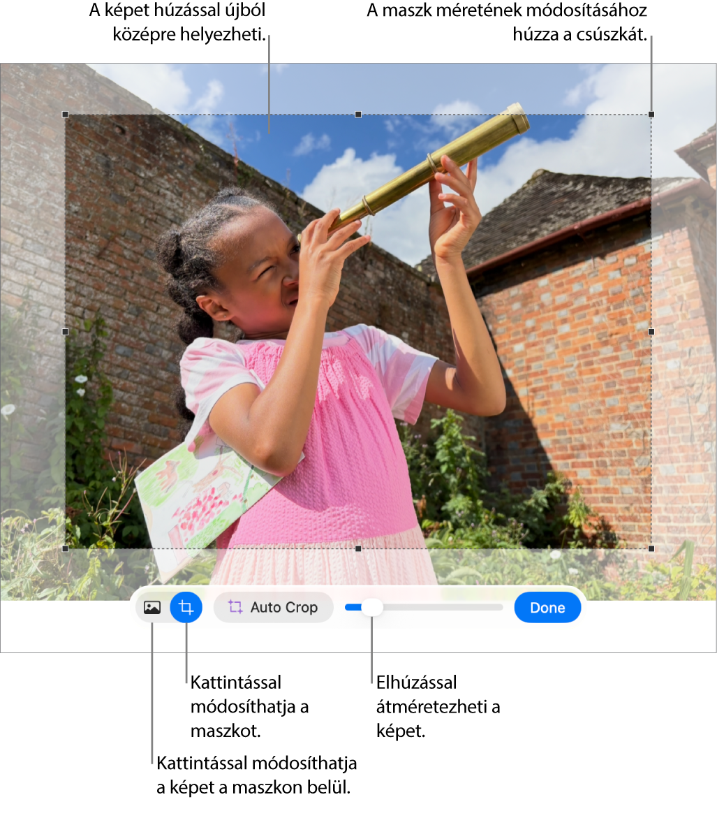 Maszkvezérlők a fényképen.