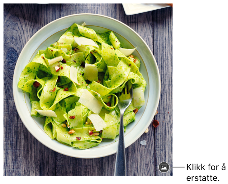 Et bilde av Erstatt bilde-knappen.