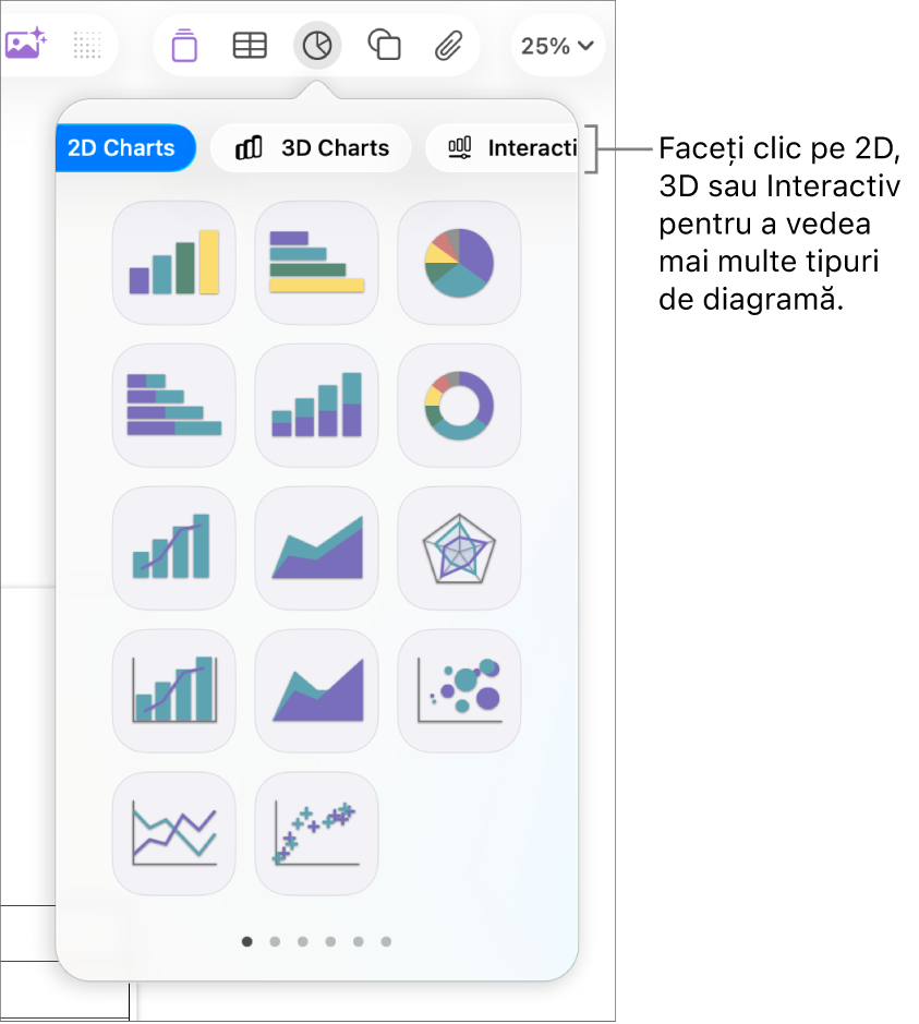 Meniu Adaugă diagramă.