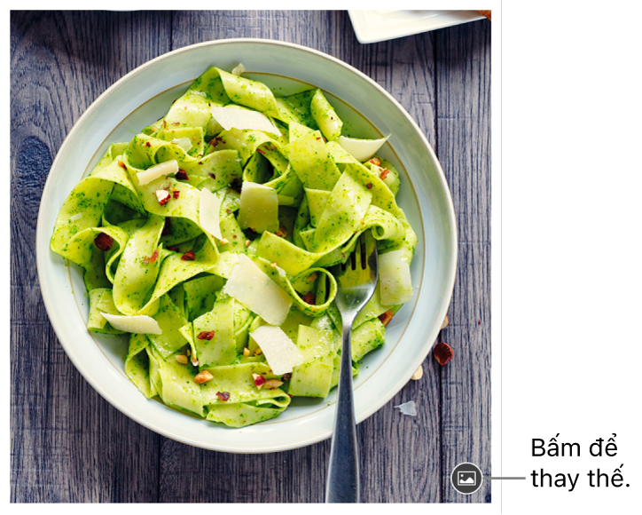 Hình ảnh có nút Thay thế hình ảnh.