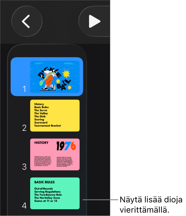 Diojen rakennenäkymä.