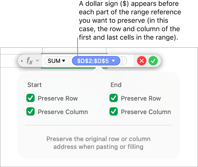 Formula showing row and column references preserved.