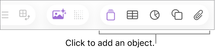 The Numbers toolbar with Insert, Table, Chart, Text, Shape and Media buttons.
