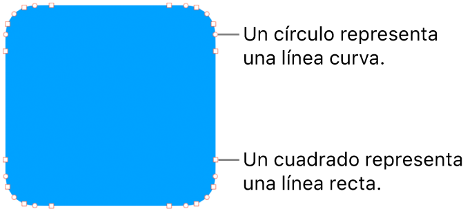 Una figura con puntos editables.