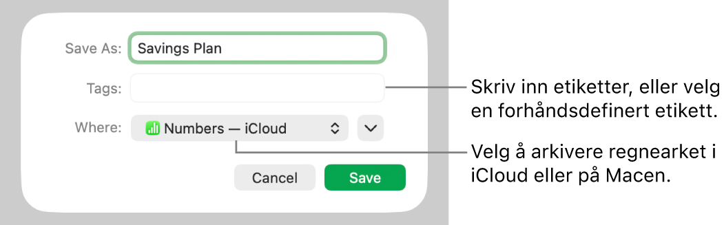 Arkiver som-dialogruten.