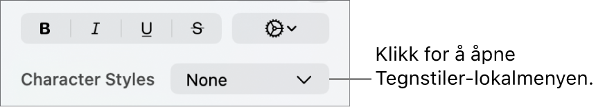 Tegnstiler-lokalmenyen.