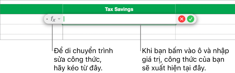 Trình sửa công thức.