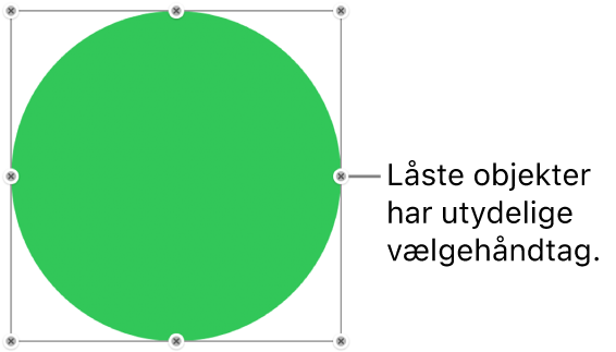 Et låst objekt med utydelige vælgehåndtag.