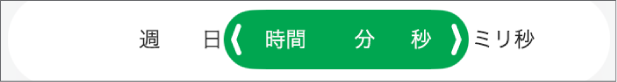 期間用のセルフォーマットコントロール。