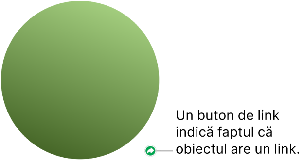 Un buton de link pe o formă.