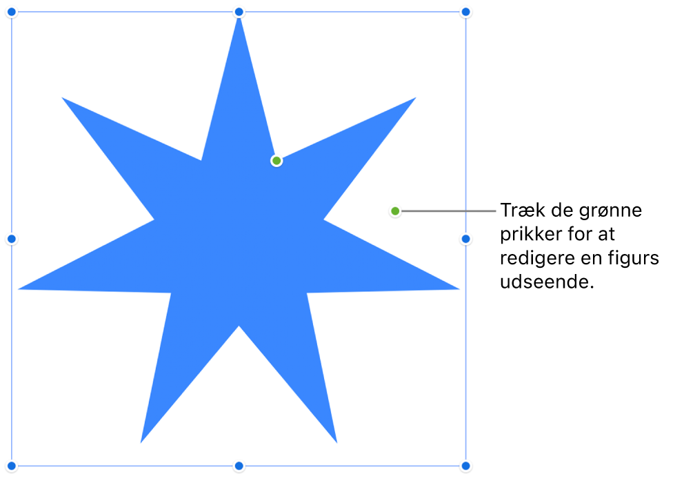 En figur med vælgehåndtag.