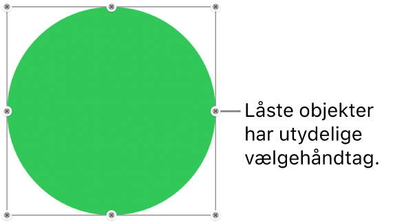 Et låst objekt med utydelige vælgehåndtag.
