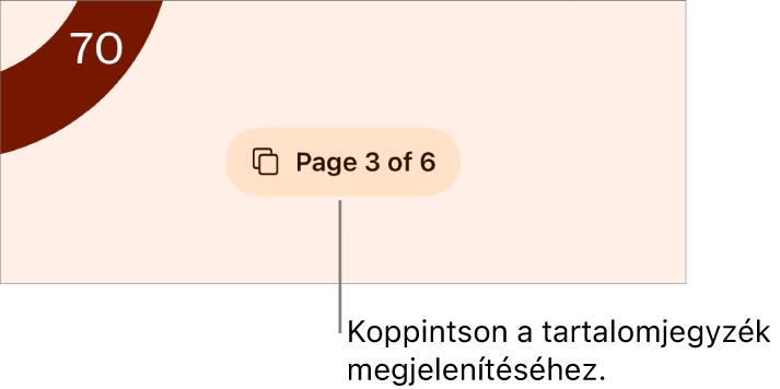 Egy megnyitott dokumentum „3/3” oldalszámmal a képernyő aljának közepén.