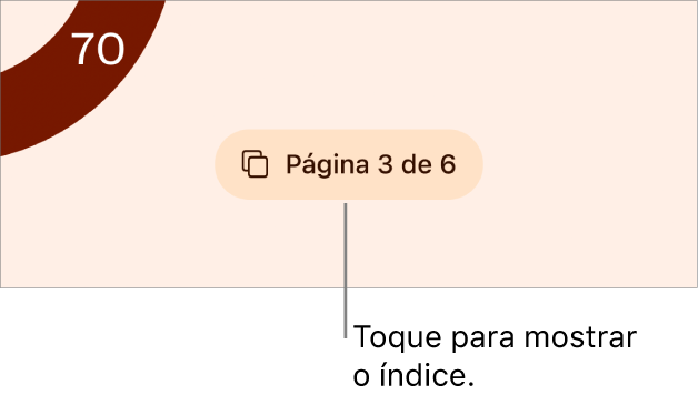Um documento aberto com a contagem de páginas “3 de 3” no centro da parte inferior da tela.