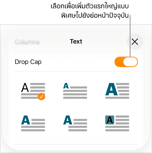 ตัวควบคุมตัวแรกใหญ่แบบพิเศษที่อยู่ในเมนูข้อความ