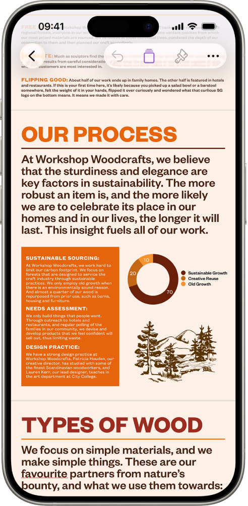 三侧被文本环绕的形状。