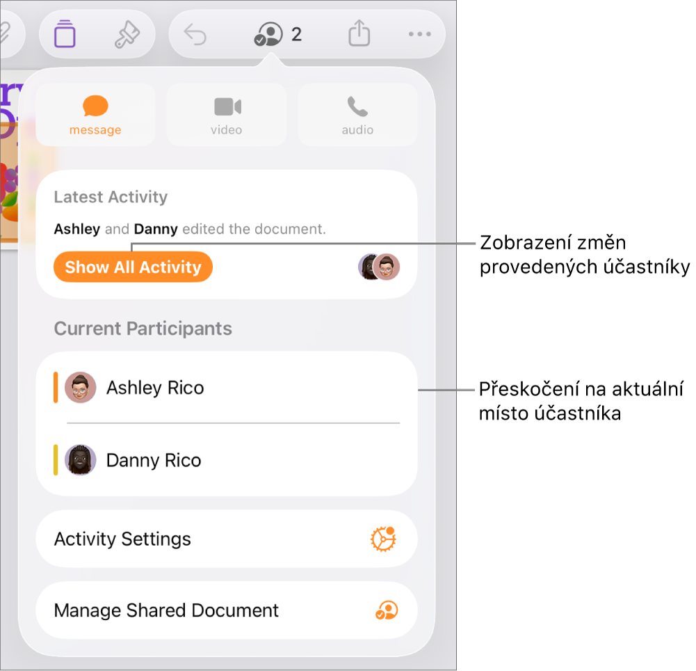 Nabídka pro spolupráci s aktuálními účastníky.
