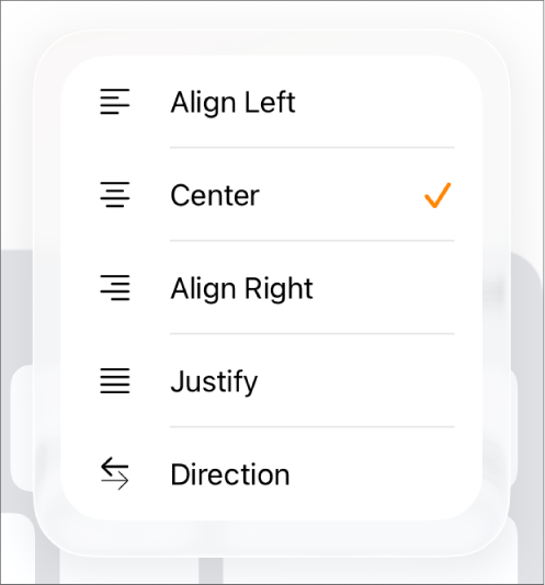 The Format bar with controls for indenting text and aligning paragraphs.