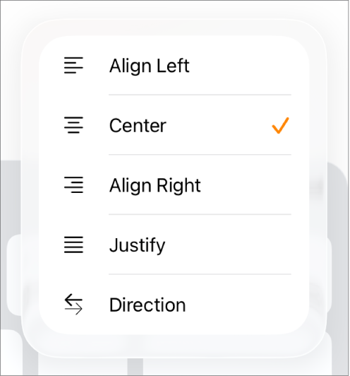 The Format bar with controls for indenting text and aligning paragraphs.