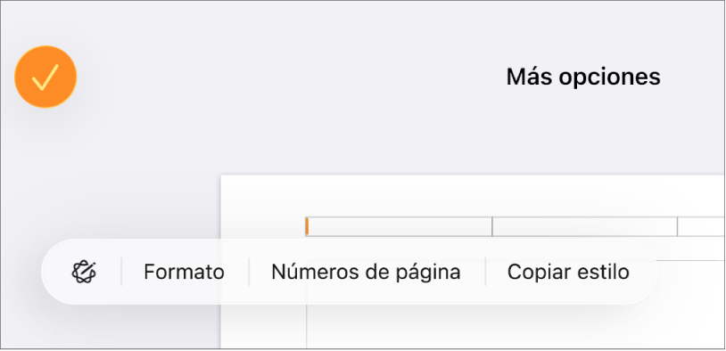 Tres campos de encabezado con el punto de inserción en el centro uno y un menú desplegable que muestra Números de página.
