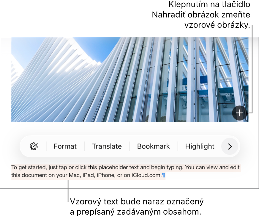 Vzorový text a obrázky.