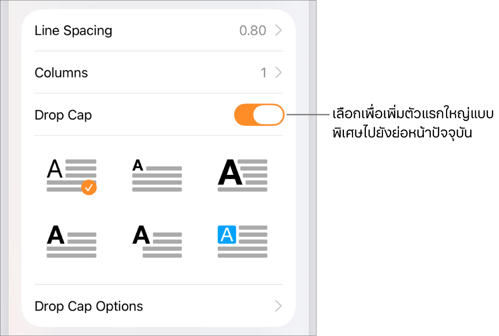 ตัวควบคุมตัวแรกใหญ่แบบพิเศษที่อยู่ในเมนูข้อความ