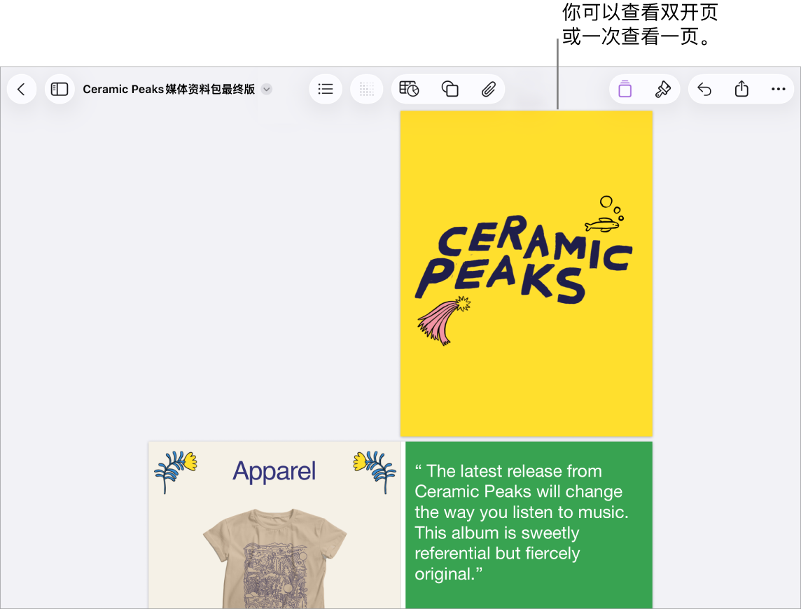 页面显示为跨页的文稿。