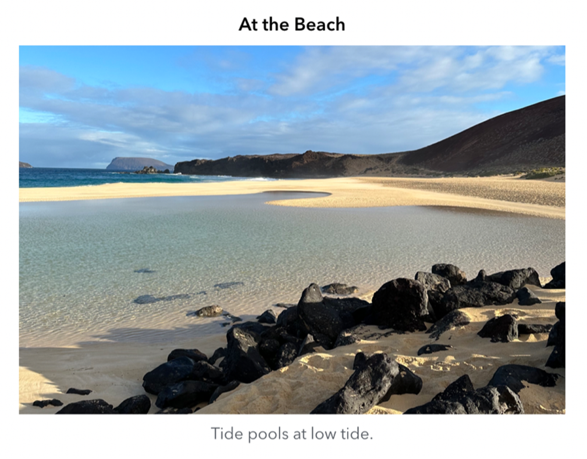 Objekt s nadpisem a popisným titulkem