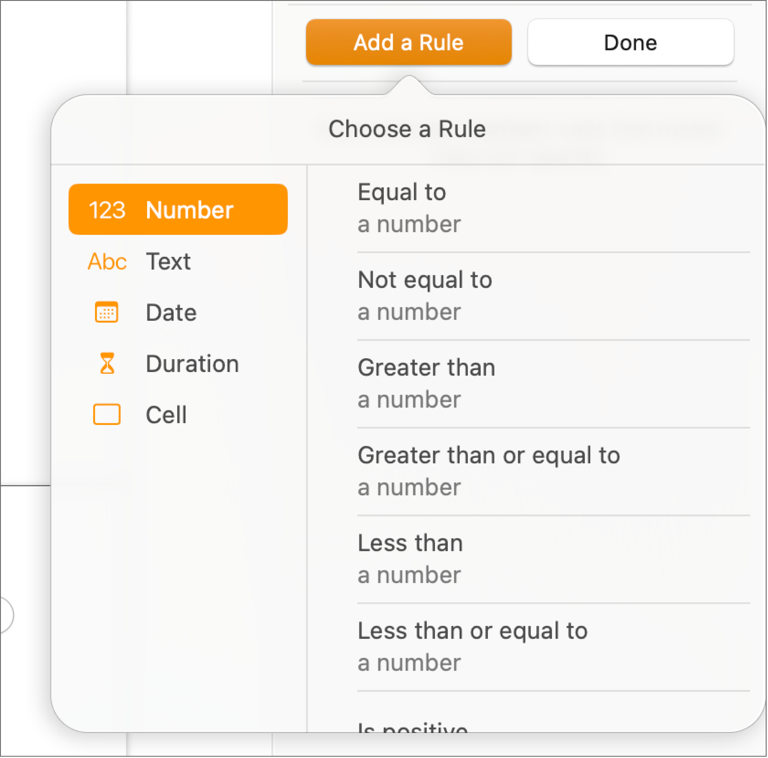 Tlačítka pro vytváření pravidel podmíněného zvýraznění buněk