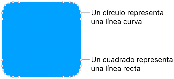 Una figura con puntos editables.