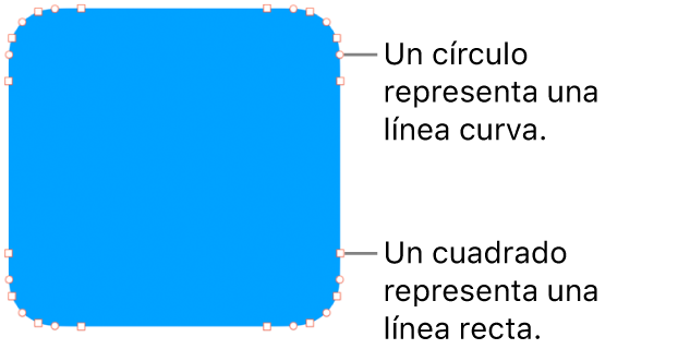 Una figura con puntos editables.