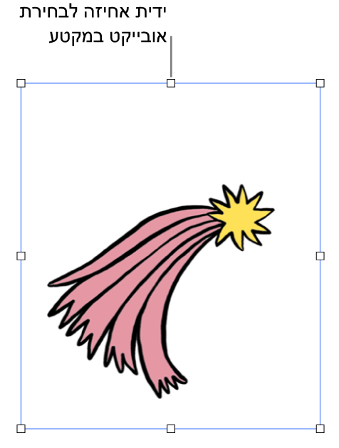 אובייקט עם ידיות אחיזה לבחירה.