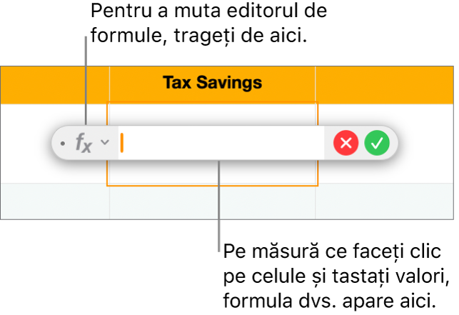 Editorul de formule.