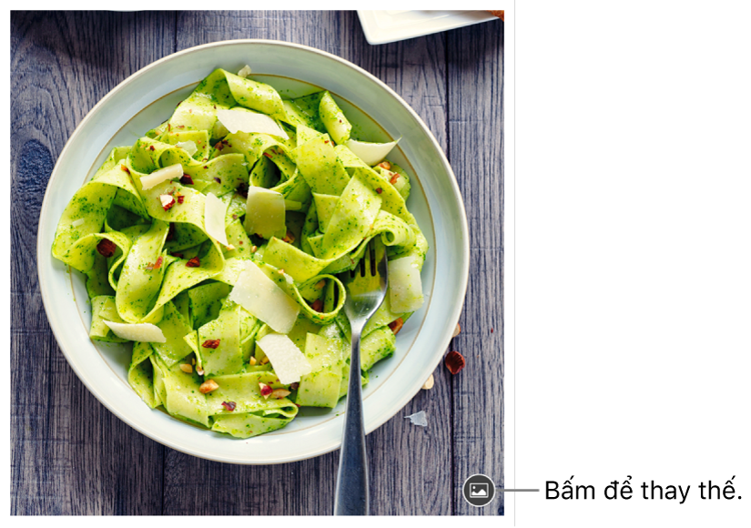 Hình ảnh có nút Thay thế hình ảnh.