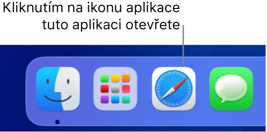Ikona Safari v Docku