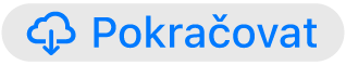 tlačítko Pokračovat