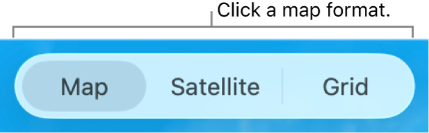 Map, Satellite and Grid buttons.