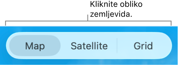 Gumbi Zemljevid, Satelit in Mreža.