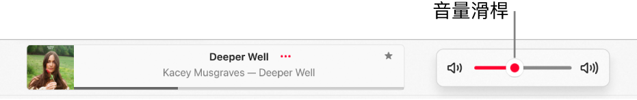 音量滑桿。