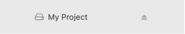 Eject button.