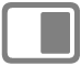 “જમણે Split View” બટન