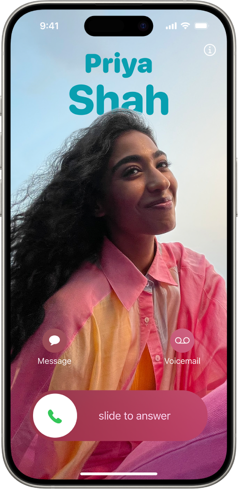 अद्वितीय ‘संपर्क पोस्टर’ सह iPhone कॉल स्क्रीन.