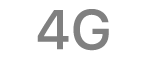 4G स्टेटस आयकॉन.